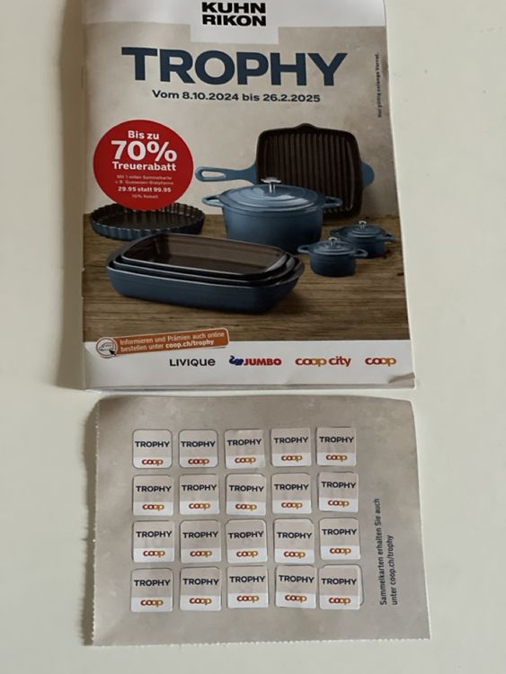 Coop Kuhn Rikon Trophy ( 1 volle Karte)20 Märkli (Neu (gemäss ...