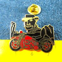 HD HARLEY-DAVIDSON MAN IN BLCK PIN ENAMEL GOLDIG