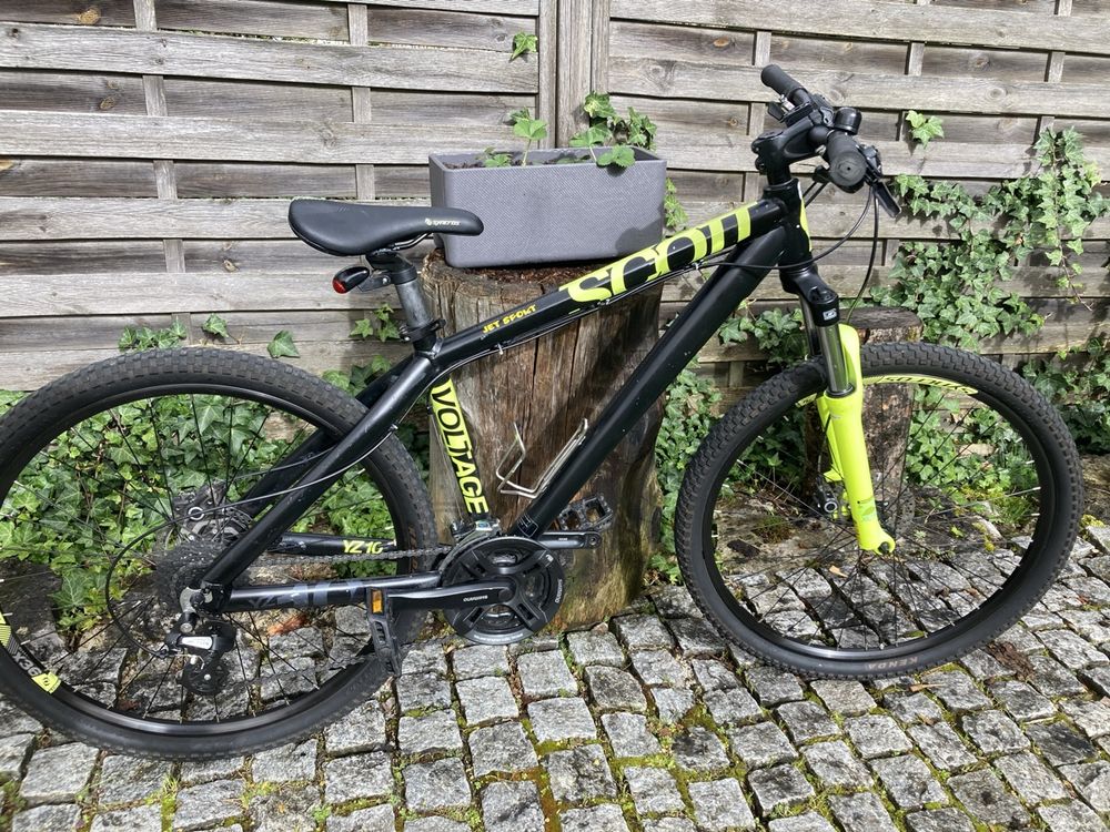 HEAD Troy I Mountainbike 27,5 Zoll | Grau Matt/gelb | 16 Gang S-Ride Schaltung | Federgabel 100mm