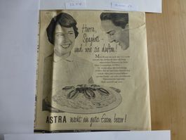 Astra, Butter Werbung  1954