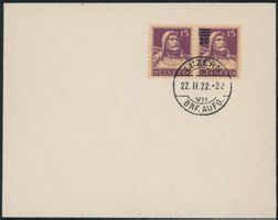 1921 - Tellbrustbild - Abart - Brief - Schnapszahl