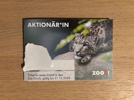 1x Zoo Zürich Eintrittskarte