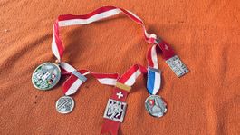 Sammlung alte Wanderpreis Medaillen