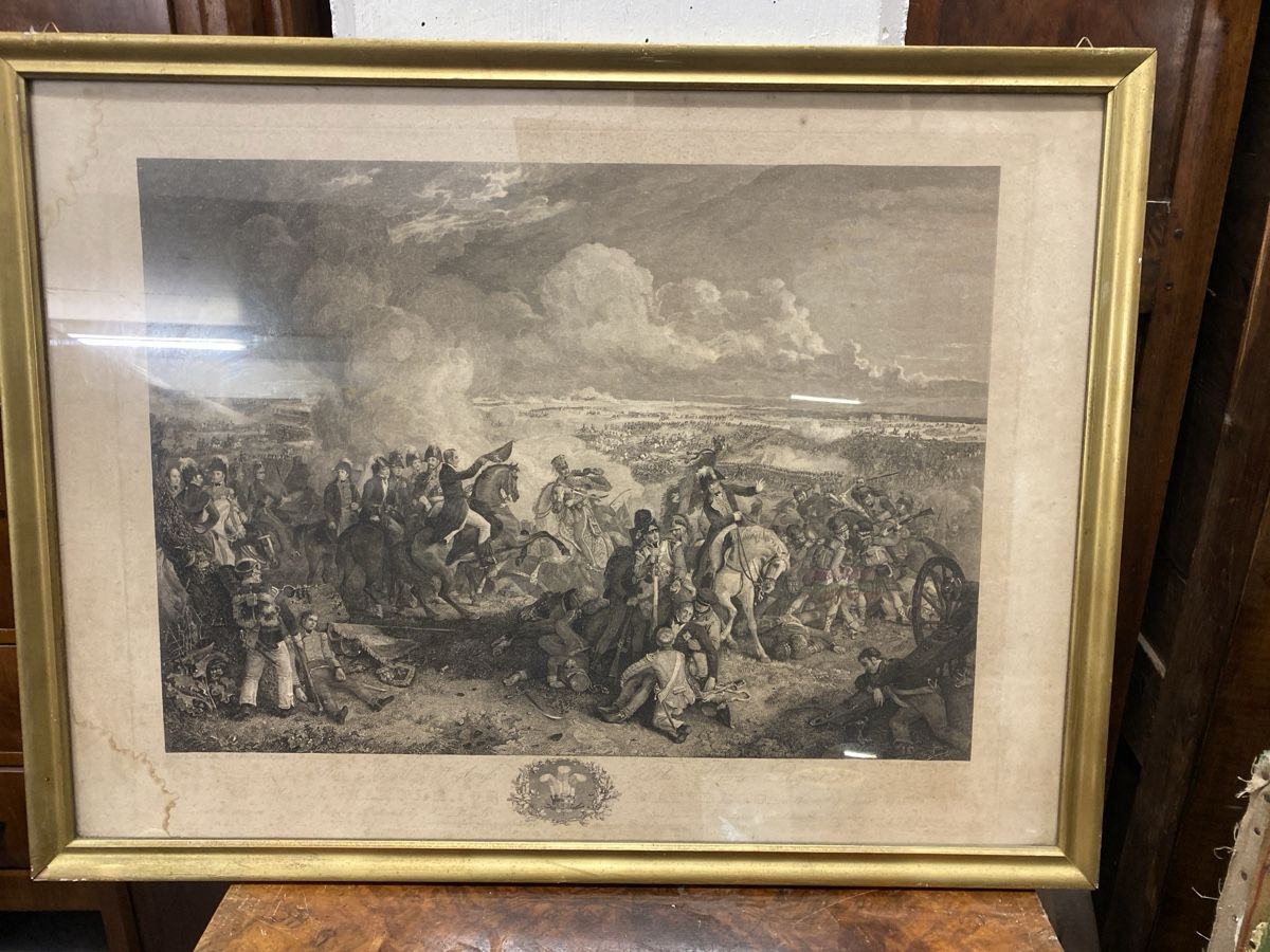 Incisioni: Waterloo: Gravure XIXe siècle, bataille Napoléonienne. – Usato da Le Locle venduto da rya_m6j7