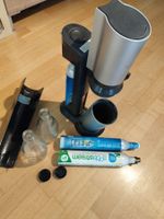 Sodastream, 2 Glasflaschen und 3 Patronen