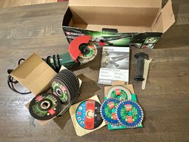 Parkside Winkelschleifer 1200W (PWS 125 A1) + Trennscheiben