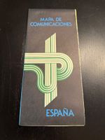 Vintage Strassenkarte Spanien - Topographische Karte!