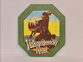 Bierdeckel Velkopopovický Kozel Bier Untersetzer Vintage