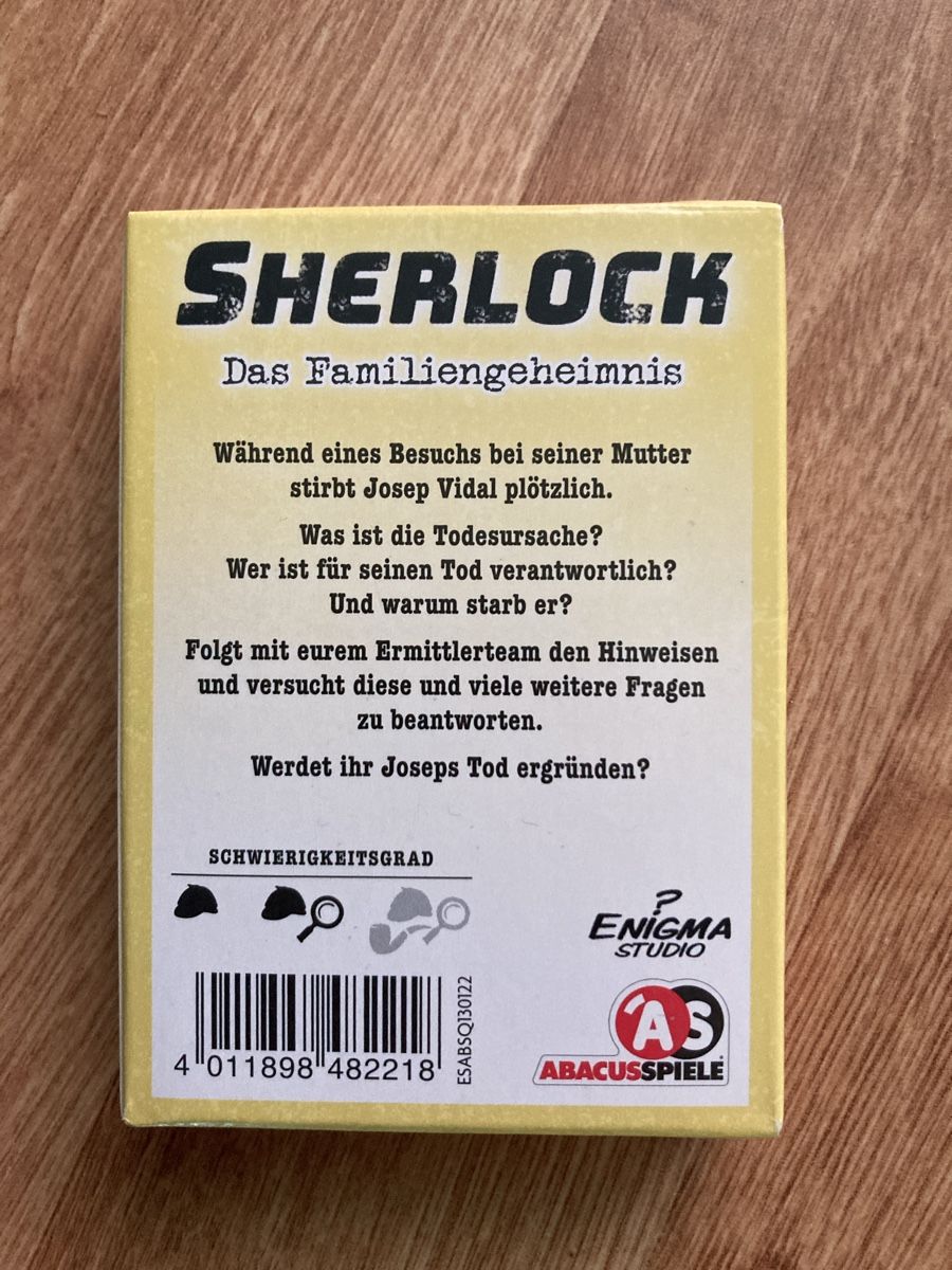Spiele: Sherlock, Spiel,  Das Familiengeheimnis – Gebraucht aus Emmenbrücke von JJ_89 1