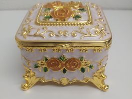 Rose Trinket Box, Jewelry Box 7x7 cm, new