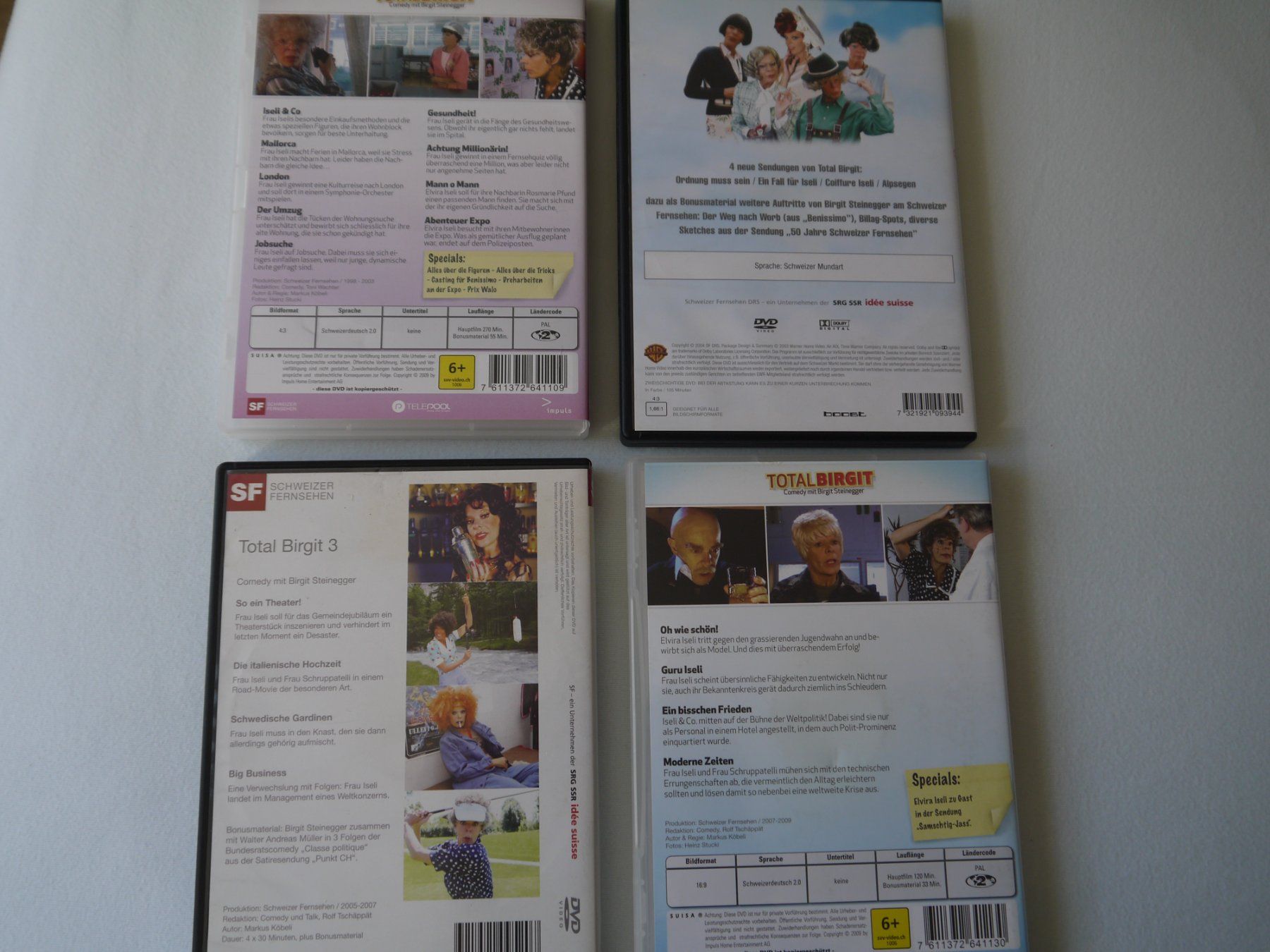 Tutti i DVDs: TOTAL BIRGIT 1 - 4  - 4 DVD - Birgit Steinegger – Usato da Hagendorn venduto da Blaf 1