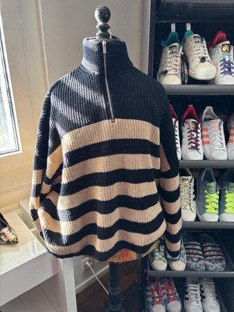 LeGer Strickpullover mit Reissverschluss, Grösse M