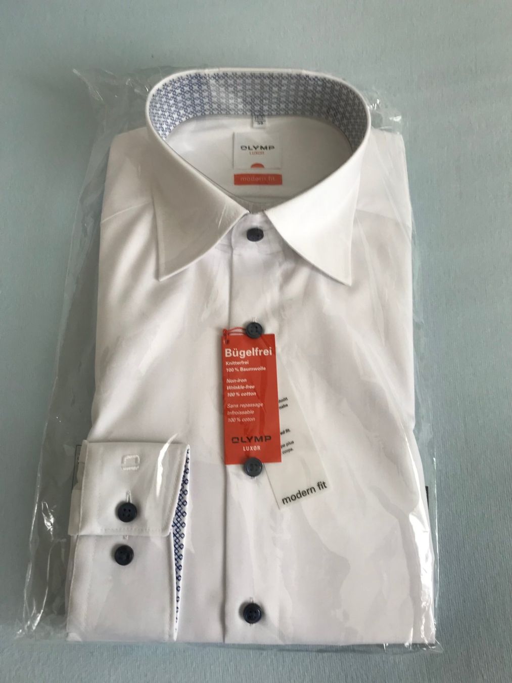 Camicie: Neues Olymp Hemd – Nuovo e nell'imballaggio originale da Fehraltorf venduto da luckysascha123