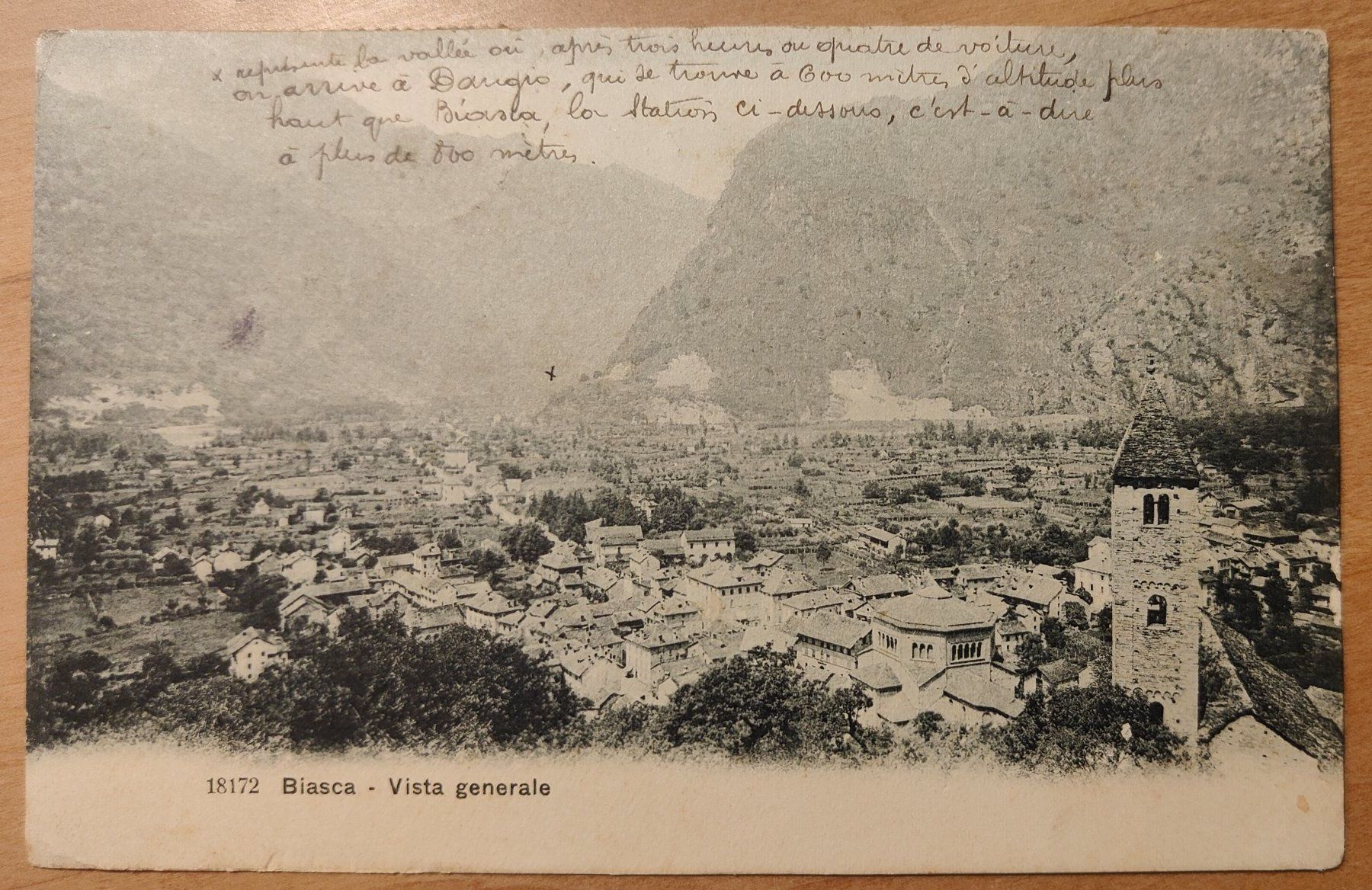 Ansichtskarten: Biasca Vista generale um 1905 – Gebraucht aus St. Erhard von Chaeferli6