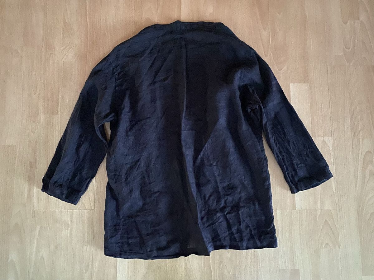 Camicette: DUCA Leinen Bluse Jacke schwarz Gr. L – Usato da Buochs venduto da H16 2