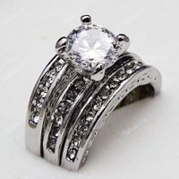 Trio Ringe Ring-Set mit Strass