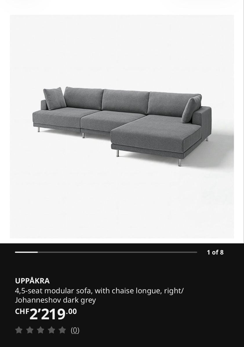 Ikea Divani: Sofa - Uppakra – Usato da Hettlingen venduto da and_8xhd 4