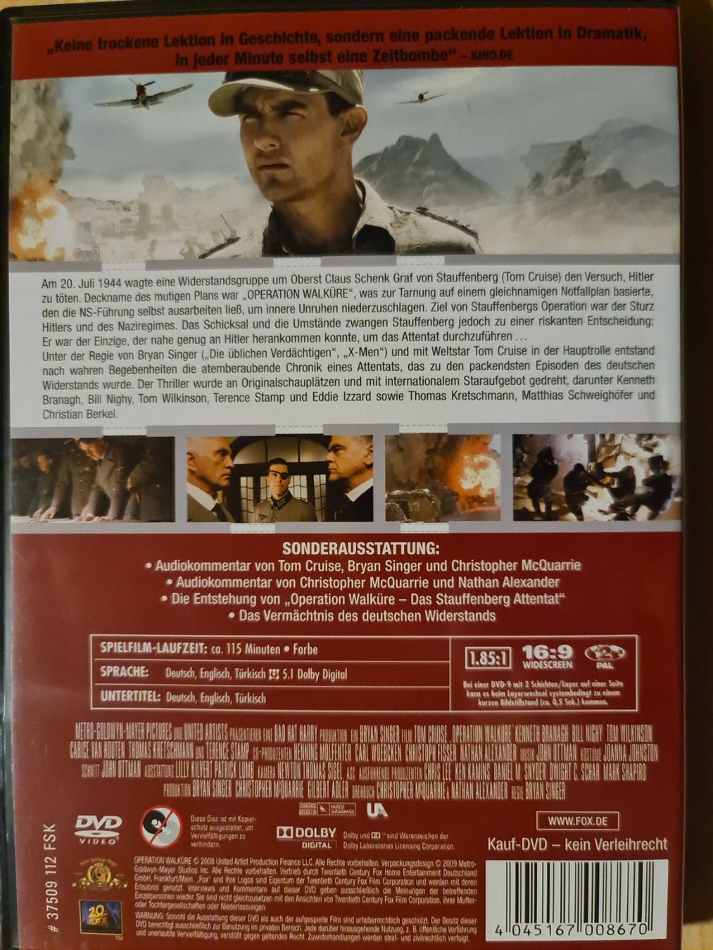 Tutti i DVDs: Original DVD Operation Walküre - Das Stauffenberg Attentat – Usato da Dintikon venduto da Vexi 1