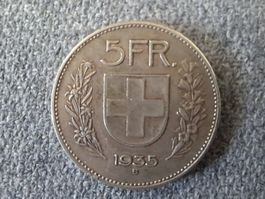 Pièce 5 francs 1935