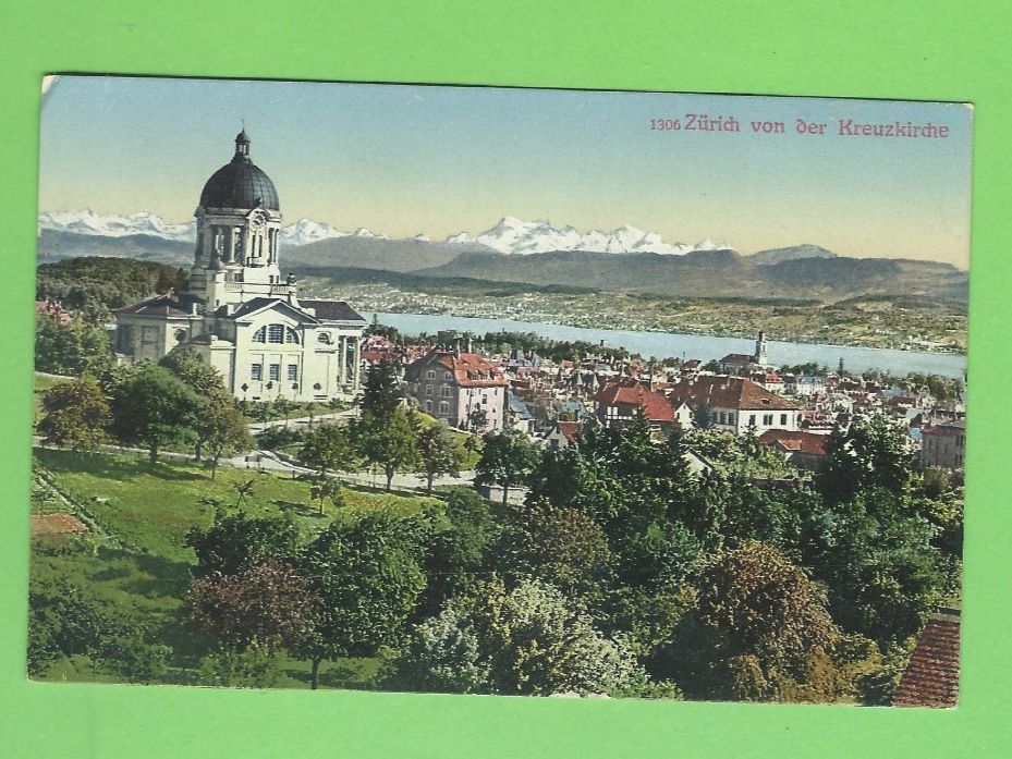 Cartes postales: Zürich von der Kreuzkirche – D'occasion à Zürich par t24_de