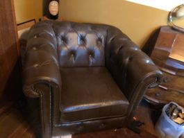 Chesterfield Ledersessel