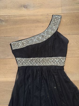 Elegantes Abendkleid, schwarz, Grösse 36, nur einmal getrage
