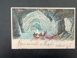 AK  ca. 1900 Capri Grotta Azzurra Kat. Italien  (G470)