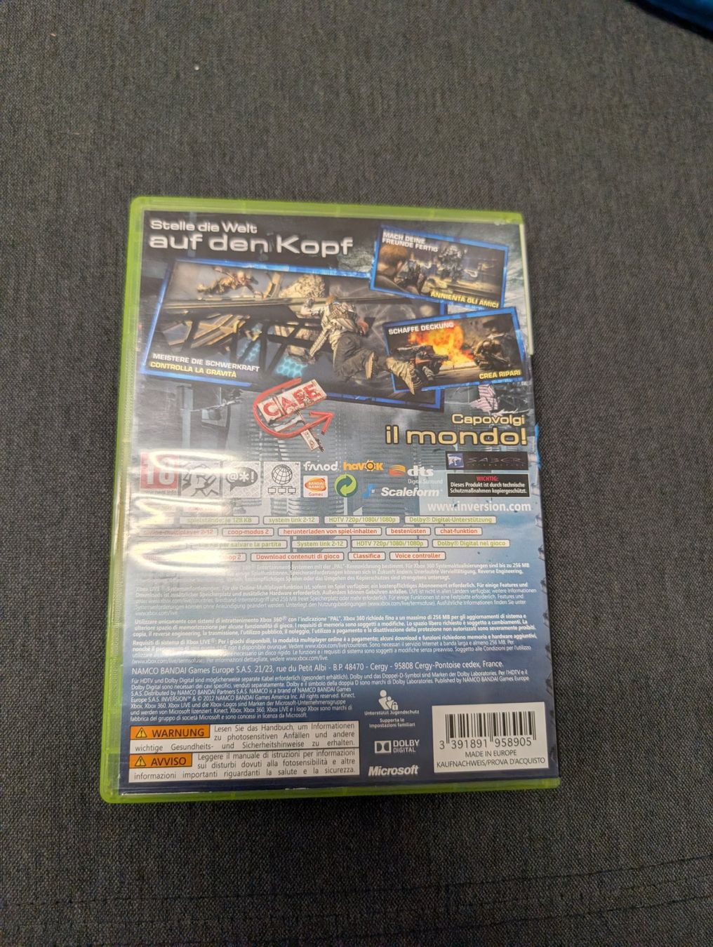 Spiele: Inversion Microsoft Xbox 360 – Gebraucht aus Giubiasco von Ticinerd 1