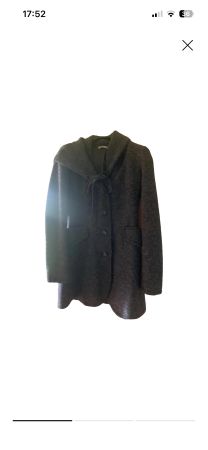 Manteau d'hiver gris chiné PLEASE, taille M - Très bon état!
