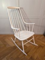 Schabby-Chic Schaukelstuhl - weiss lackiert