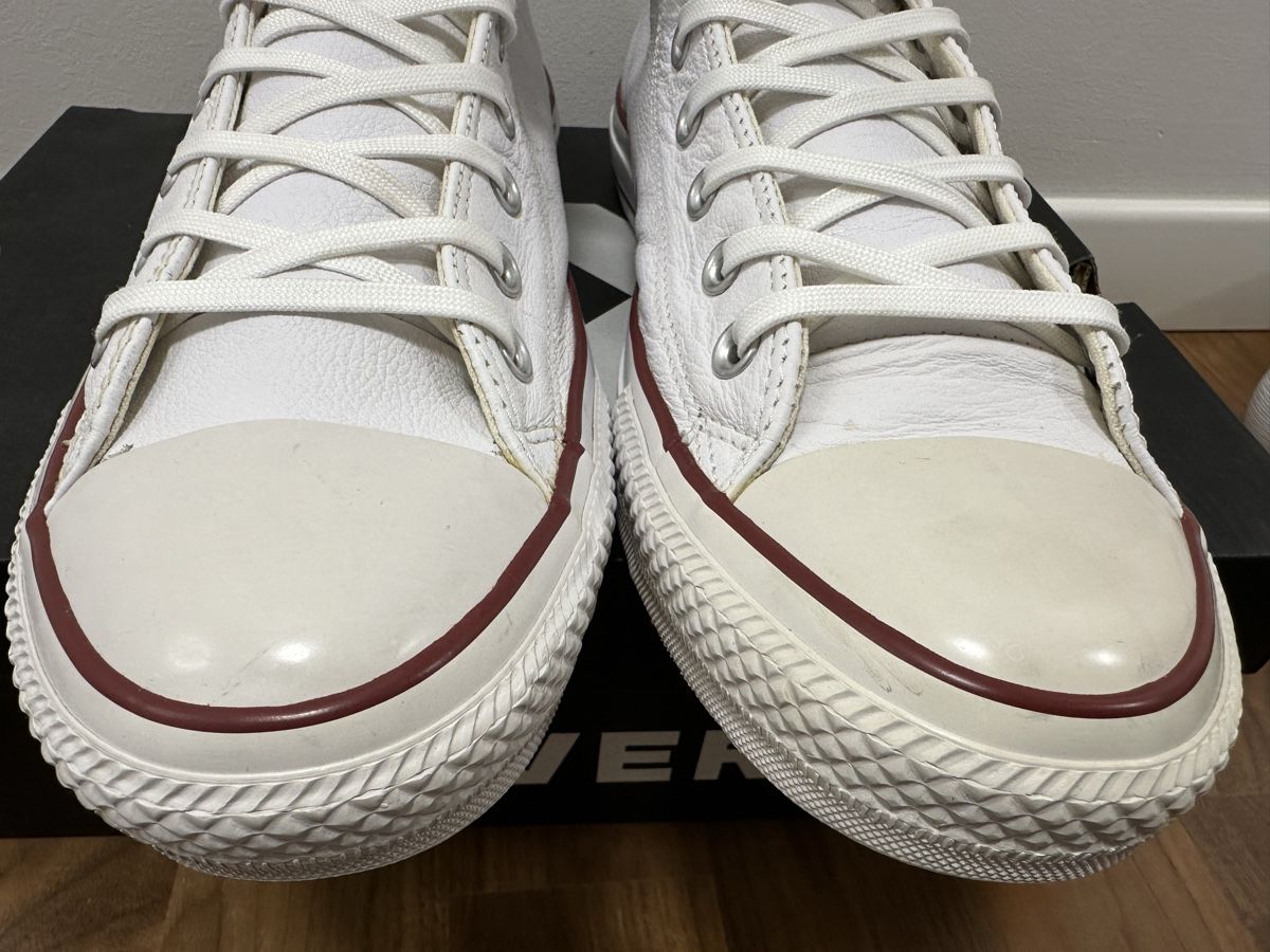 Converse Scarpe da uomo: Converse All Star Leder High Weiss Gr. 45 Top – Usato da Dietikon venduto da Faarai 3