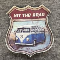 Metal Art Schild VW Hit the Road