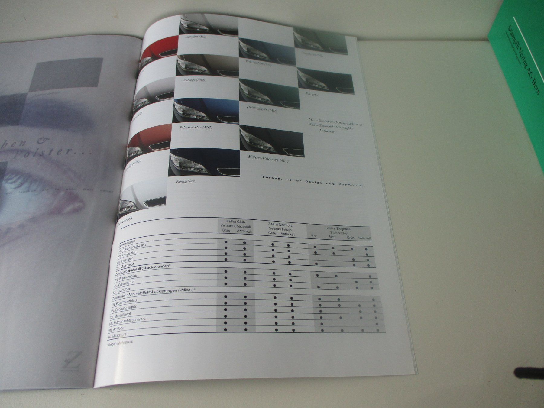 Documenti: ZAFIRA A KATALOG – Usato da Langnau i. E. venduto da Superseven69 6