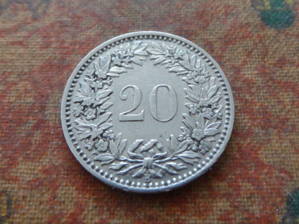 Tutti le monete: 20 Rp. 1920 – Usato da Romanel-sur-Lausanne venduto da Swift13 1
