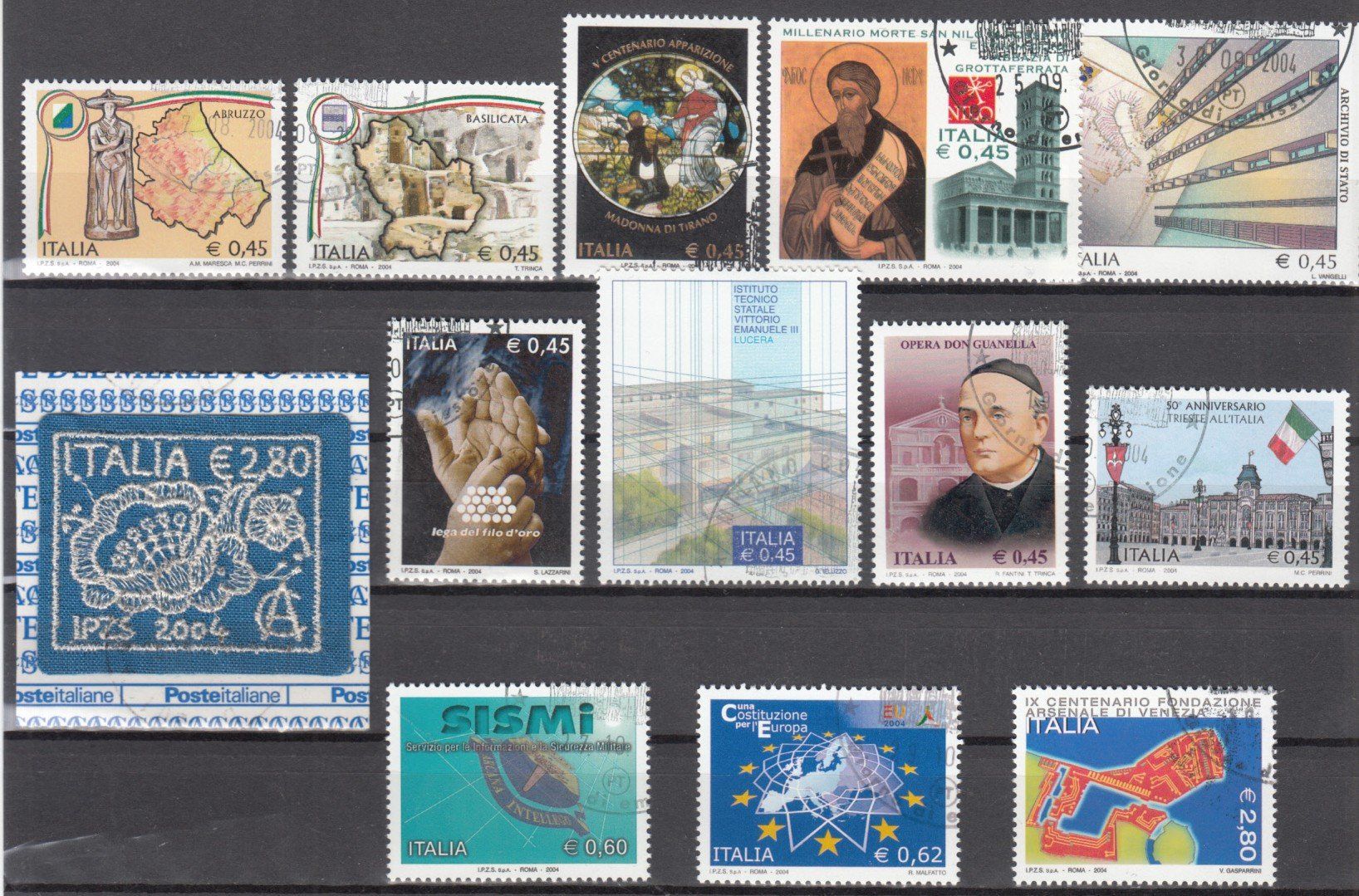 Tutti i francobolli: Italien 2004 mit ET – Usato da Bürglen TG venduto da StampGraf 5