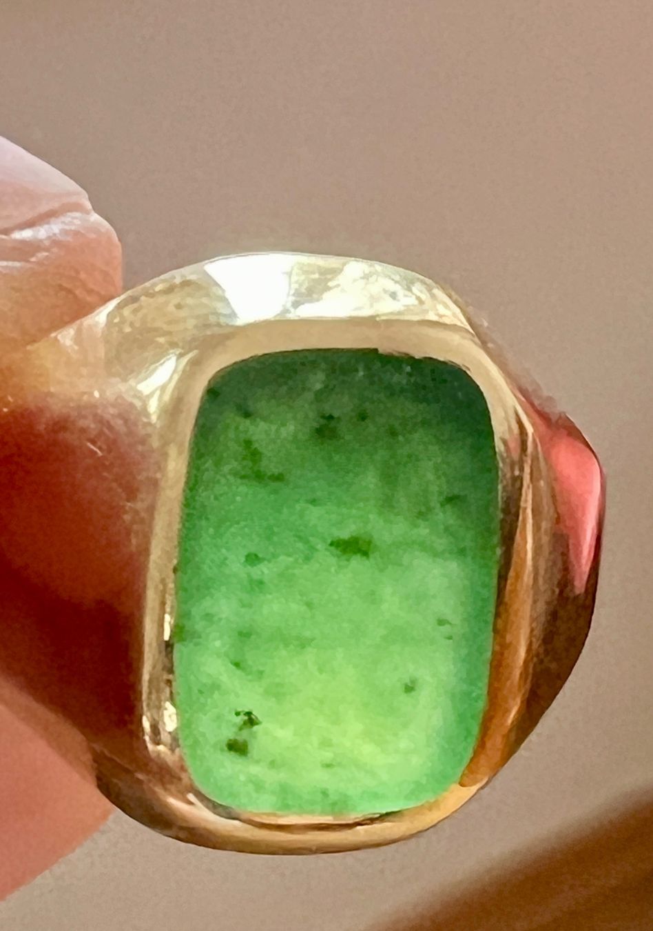 Ringe: Gold-Ring 18K mit Aventurin – Gebraucht aus Chur von Penting1935 4
