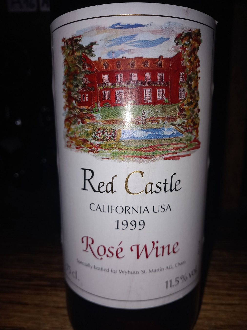 Vins: red castle California rosé wine 1999 – Neuf (Voir description) à Le locle par juliensaran