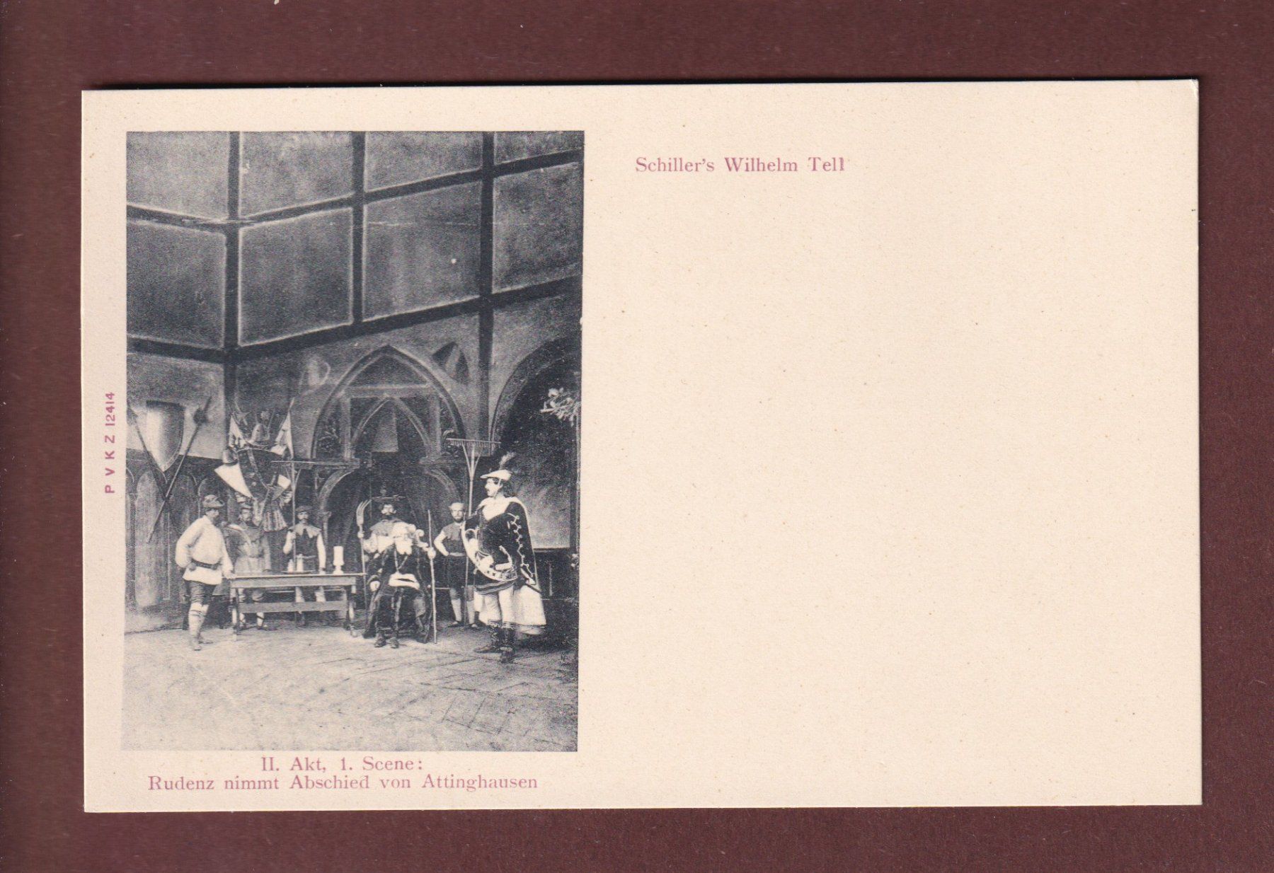 Cartoline postali: WILHELM TELL - Schiller – Usato da Pully venduto da nicecards-shop
