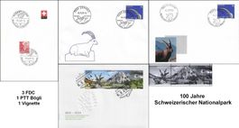 FDC  illust. ZNr. 1496 - 1498 ohne Adresse + Vignette 2014