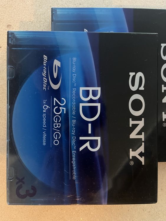 PCs: 9 x Sony BD-R BluR – Neu und originalverpackt aus Muri AG von Ludrigen 2