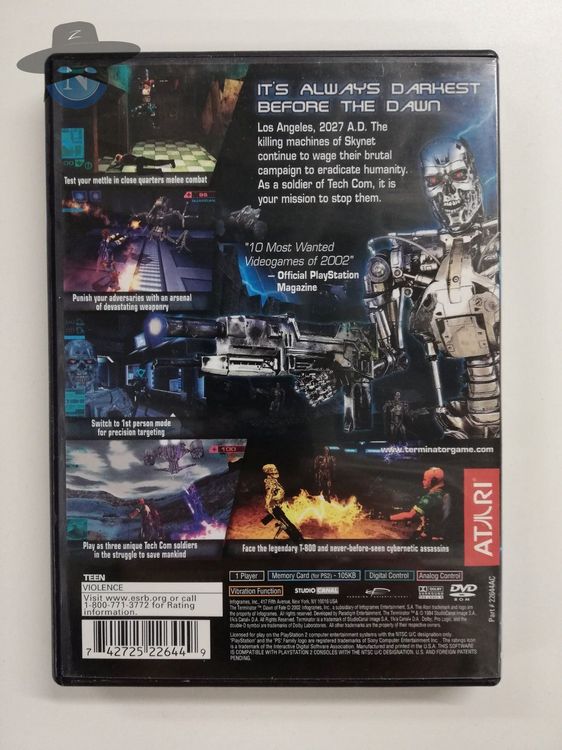 Terminator Dawn Of Fate Usa Ps2 Kaufen Auf Ricardo 9532