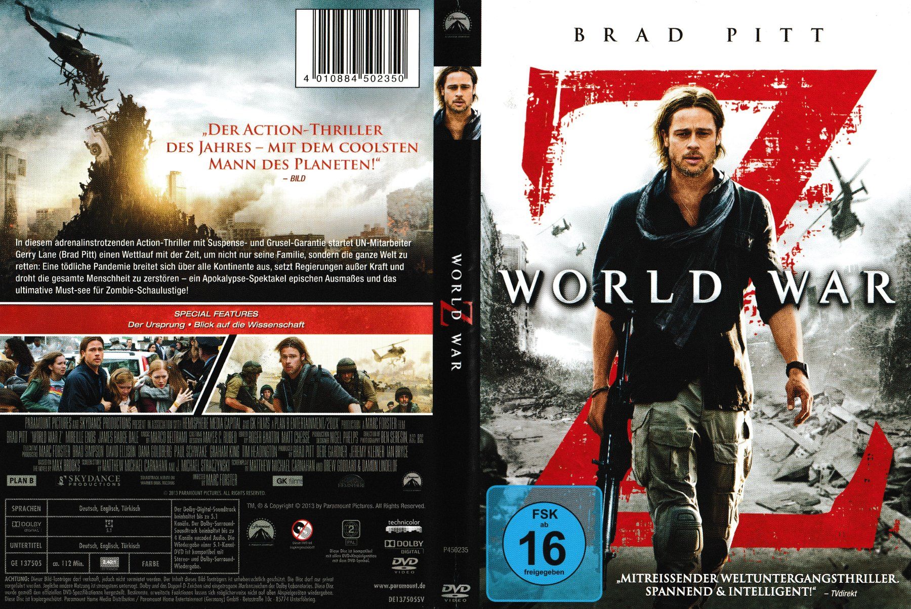 Alle DVDs: DVD - World War Z – Gebraucht aus Langnau am Albis von MediaRescuerKeLoX