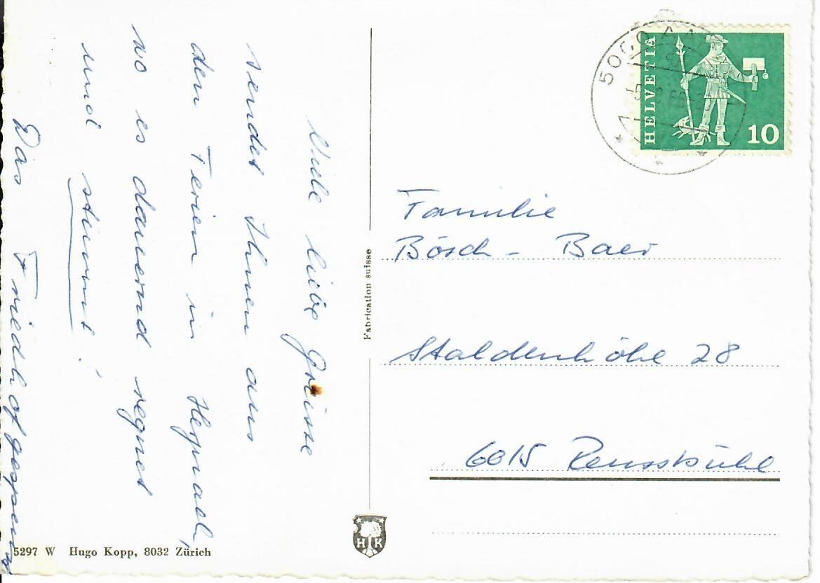Cartoline postali: Herznach AG – Usato da Hochdorf venduto da Ziegel-16 1