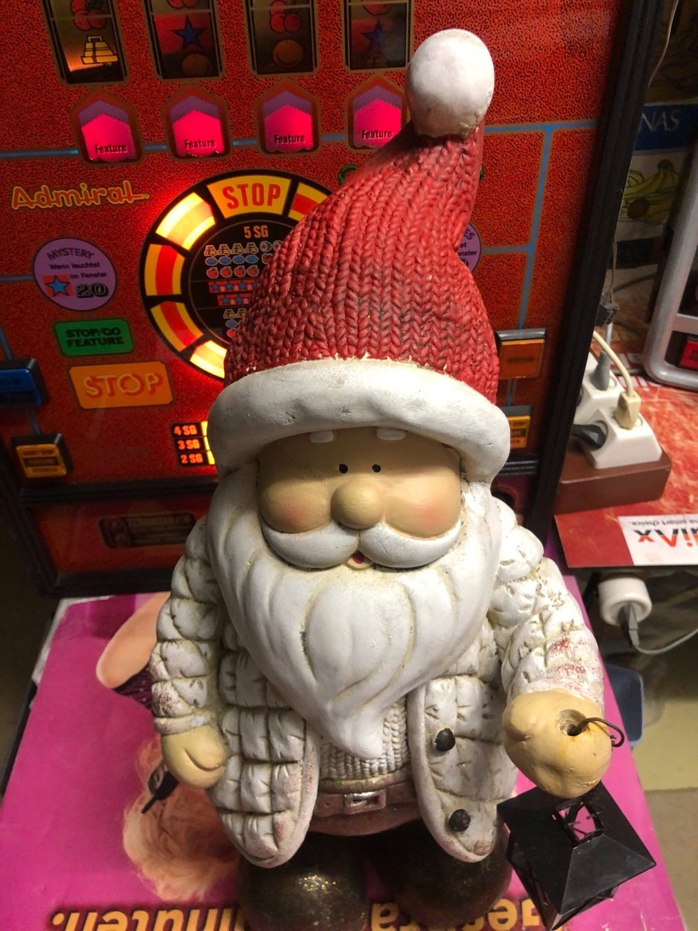 Figuren: grosse schöne Weihnachtsdeko, Samichlaus mit Laterne – Gebraucht aus Zürich von Tivoli2 4