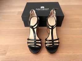 Navyboot Sandalette mit Keilabsatz (High Heels)