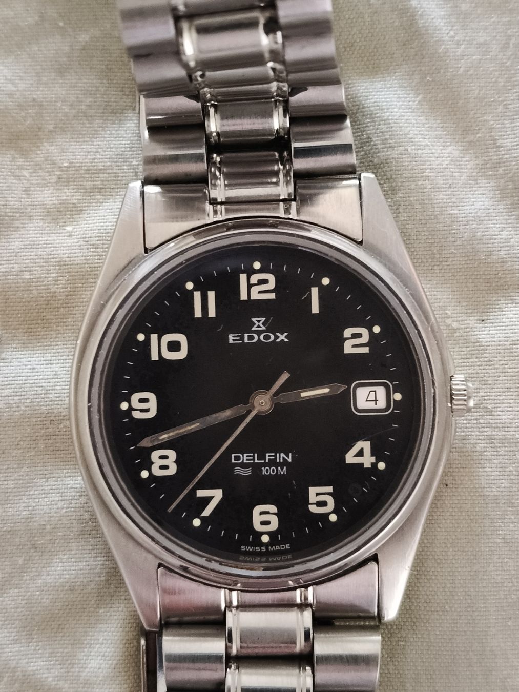 Edox Uhren: Edox"Delphin"-Quarzuhr, läuft – Gebraucht aus Glattbrugg von Vintagetime-Ch