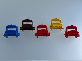 5x Classic Sattel mit 2 Clips