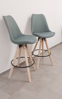 Barhocker Holz mintgrün neuwertig