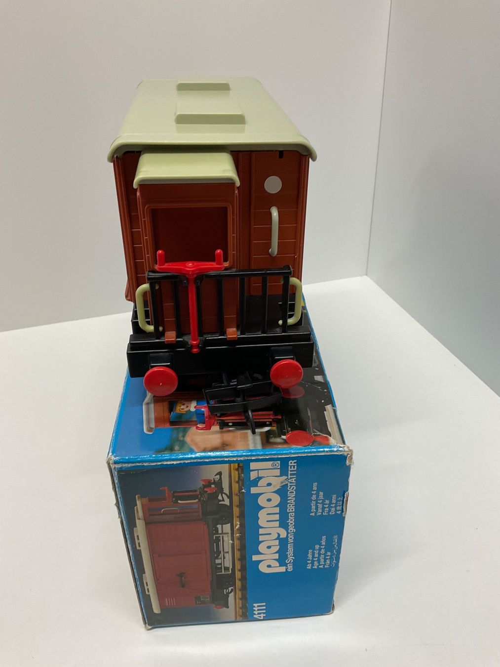 Playmobil Giocattoli: Playmobil 4111 Güterwagen, Bespielt mit Verpackung – Usato da Chur venduto da Chur75 3
