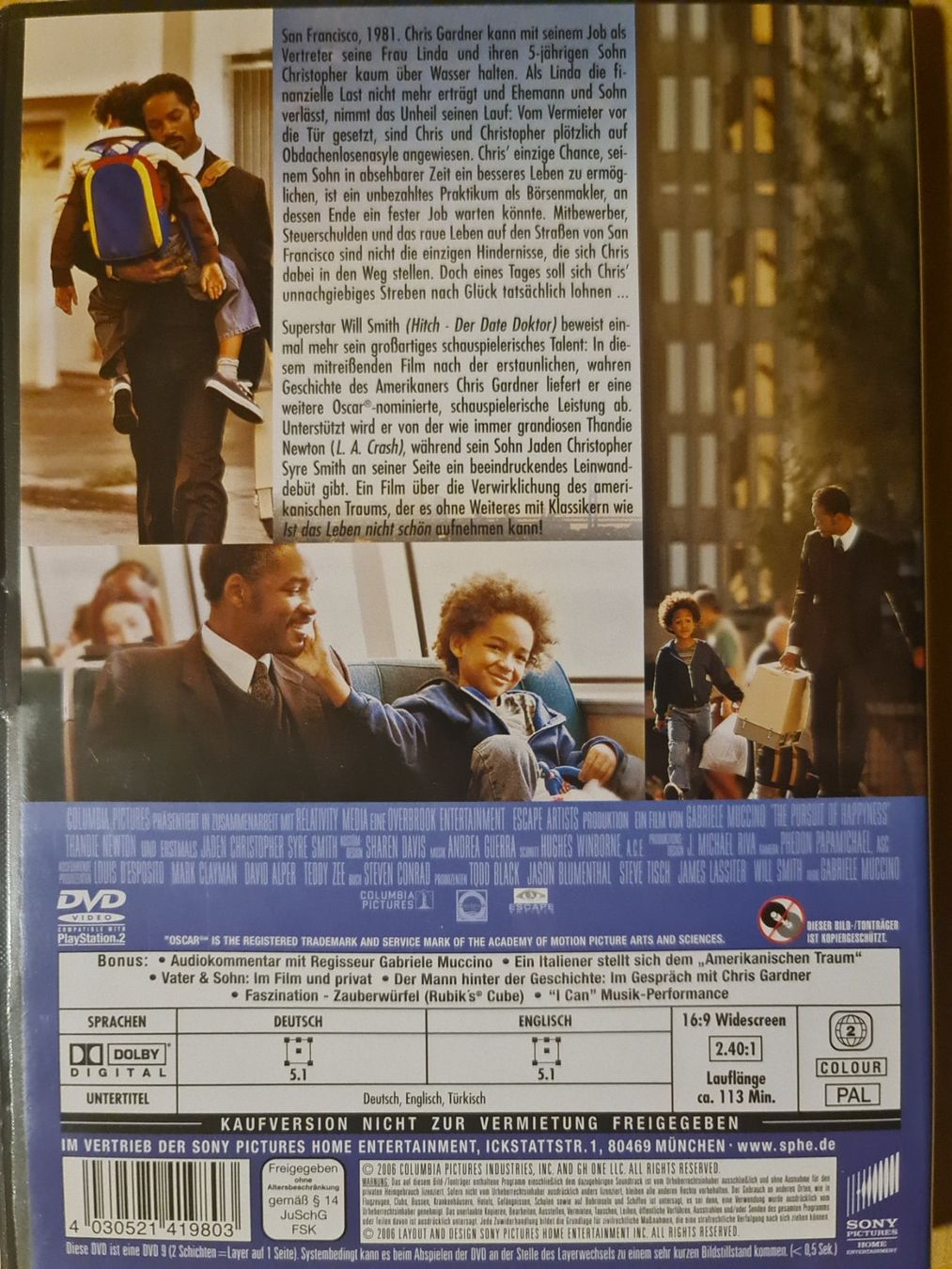 Tutti i DVDs: DVD Das streben nach Glück – Usato da Dintikon venduto da Vexi 1